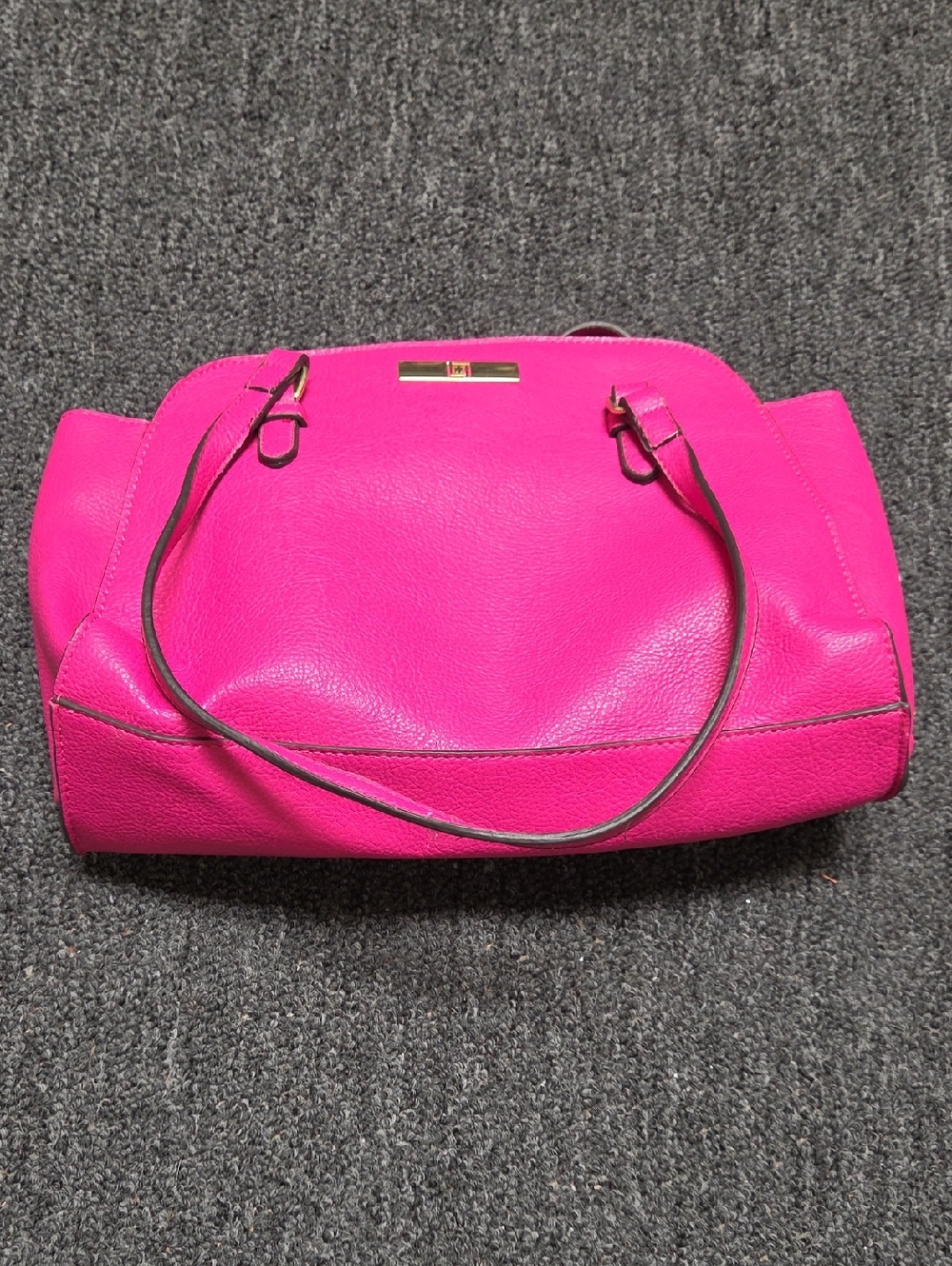 Liz Claiborne Hot Pink Leather Shoulder Bag